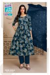 Pure Gold Vol 2 By Mcm Cotton Printed Umbrella Style Kurtis Set